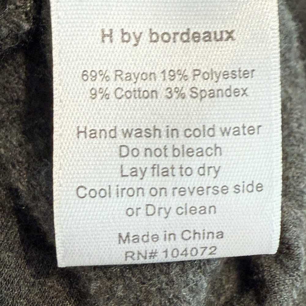 Bordeaux Women's Asymmetrical Zip Up Jacket Size Large Green Streetwear Motocore - Picture 8 of 8